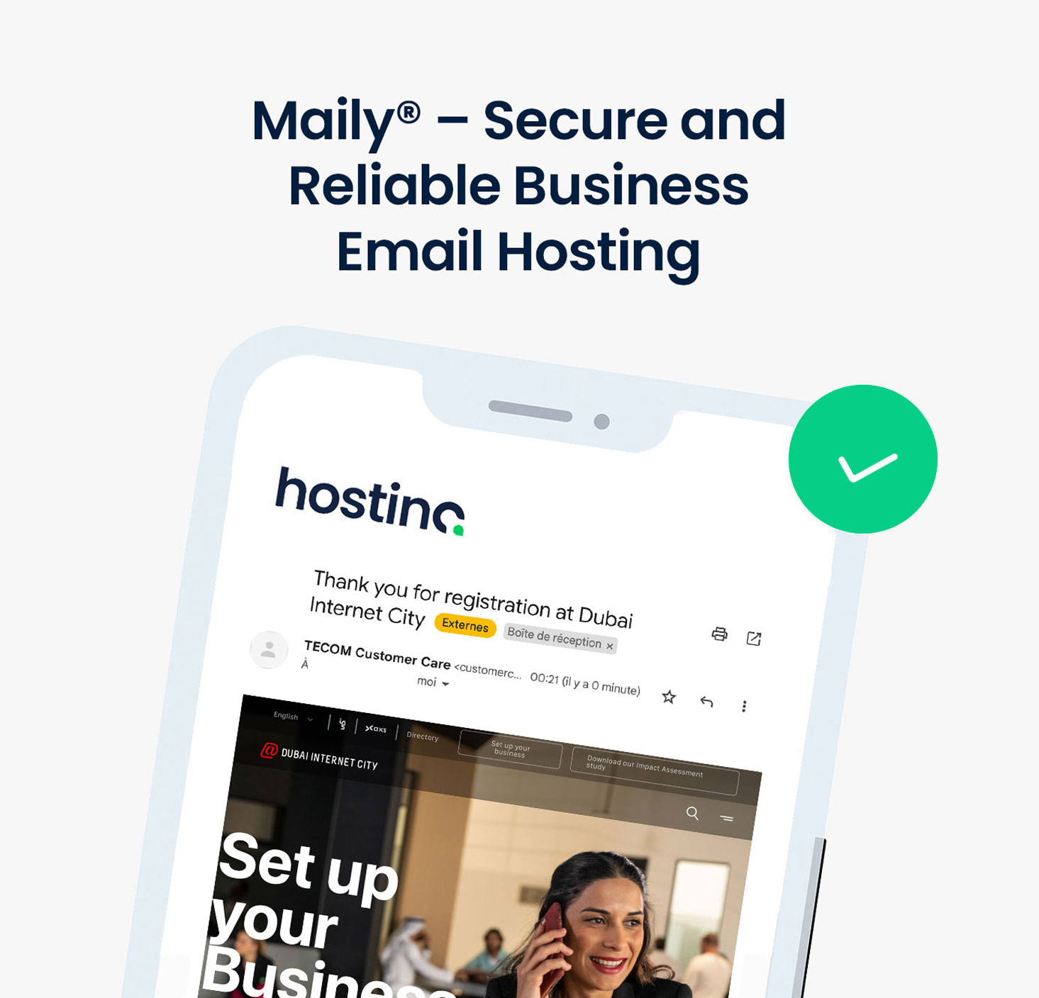 Secure business email for teams in the UAE